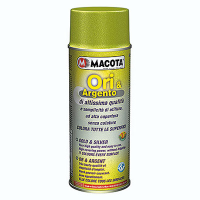 Peinture en spray or et argent pour la peinture en spray.