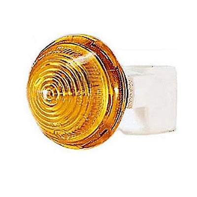 Feu Clignotant Latral Droit/Gauche avec Porte Lampe - Orange