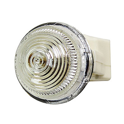 Feu Clignotant Latral Droit/Gauche avec Porte Lampe - Blanc