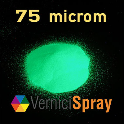 Pigment phosphorescent en poudre 75 microns avec 12 heures de luminosité