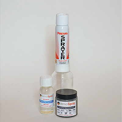 Kit Peinture Catadioptrique silver 100 ml avec Spray Gun