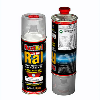 Bombe Peinture Polyurthane bi-composants en teinte RAL finition brillante - vernicispray.fr