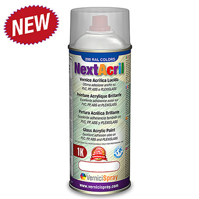 NextAcril - Bombe Peinture Acrylique Brillante aussi pour le PVC et ABS