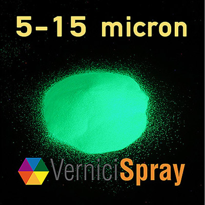 Poudre Phosphorescente 5-15 microns avec 12 heures de luminosité
