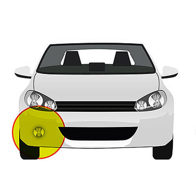 Cache Antibrouillard Avant Droit