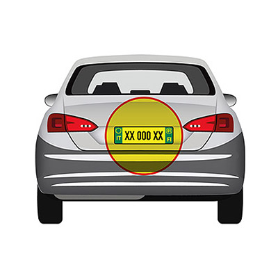 Feu de Plaque Arrire Droit/Gauche