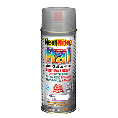 Bombe de peinture RAL 9010 Blanc pur brillant - Aérosol 400 ml