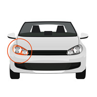 Phare Avant Droit,H1+H1+H7 - lectrique