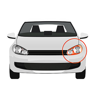 Phare Avant Gauche Suprieur, H7 - lectrique avec Moteur