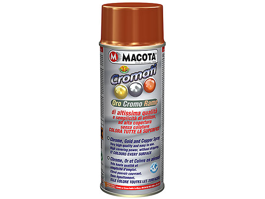 Peinture spray effet chrom, dor, cuivr  