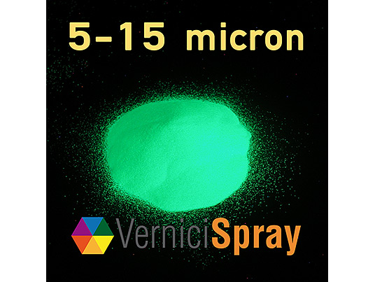 Poudre Phosphorescente 5-15 microns avec 12 heures de luminosité  