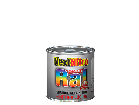 Peinture Nitro brillante couleurs RAL en pot 250 gr  