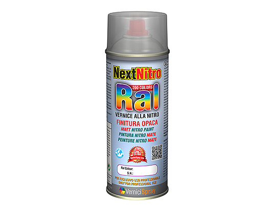 Bombe Peinture Nitro Mate dans les couleurs RAL  